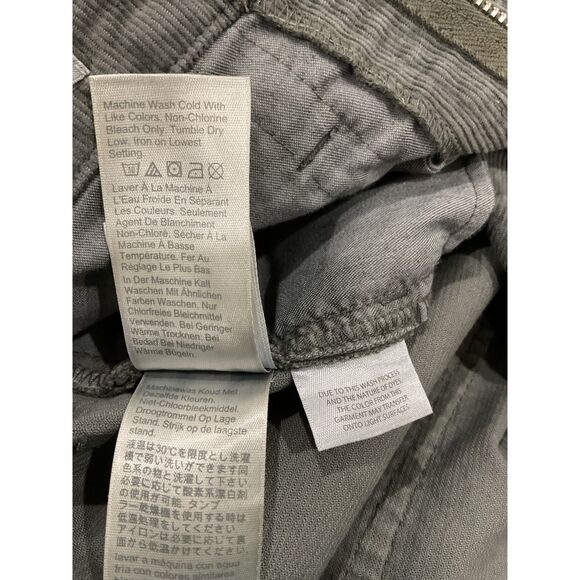 J. Crew Wome's Vintage Slim Straight Corduroy pants size 28 Gray - Picture 10 of 13